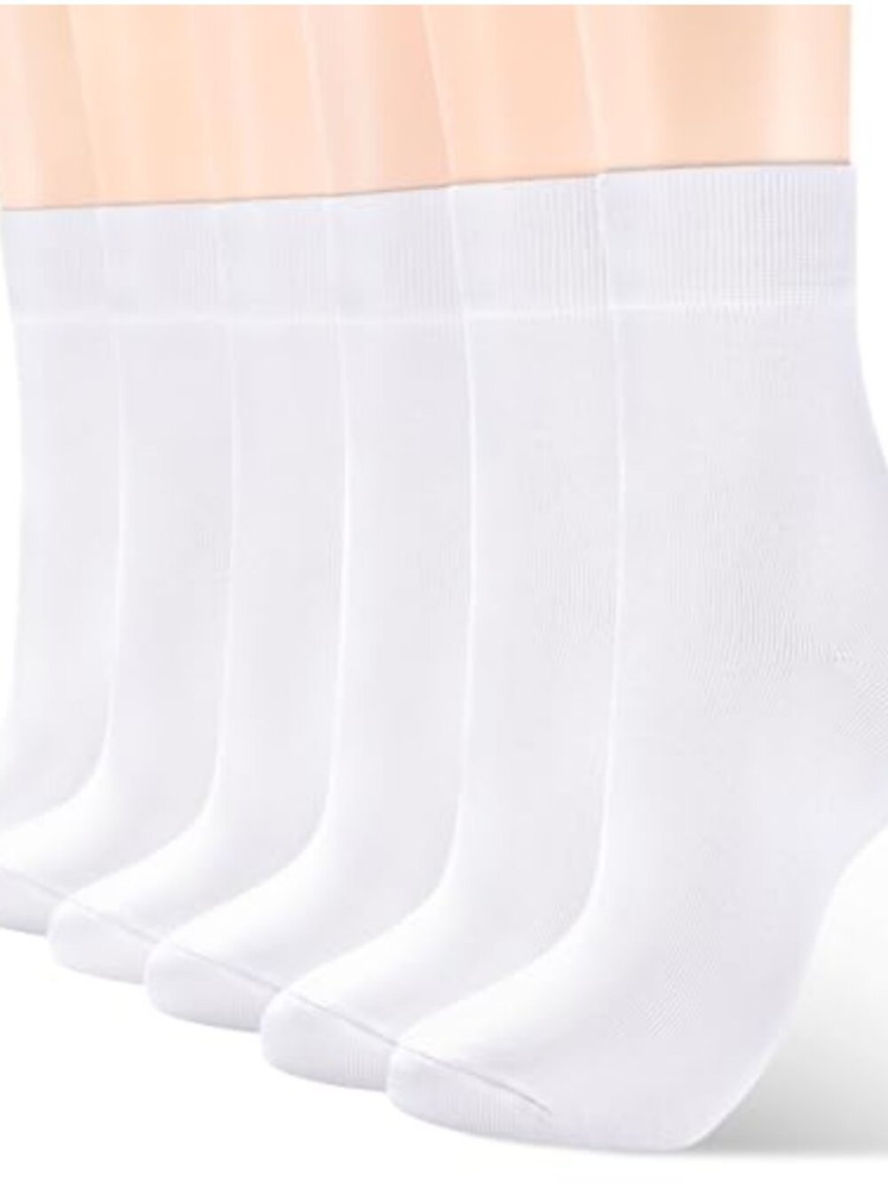 Women Thin Cotton Crew Socks Ankle Bootie Casual Dress Socks 6 Pairs